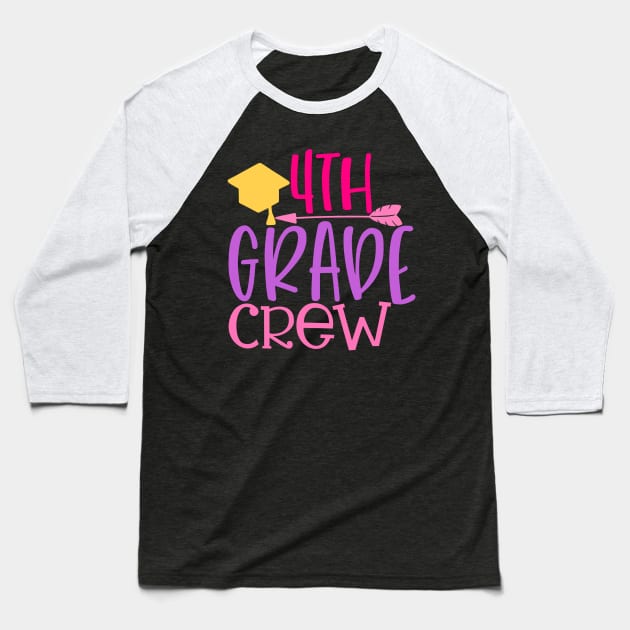 4th Grade Crew Baseball T-Shirt by VijackStudio